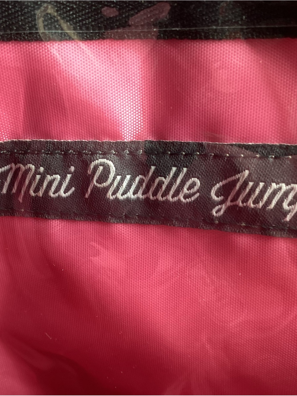 lug Mni Puddle Jumper in Flamingo Print Crossbody Bag or Tote Black/Teal/Pink - Picture 4 of 11